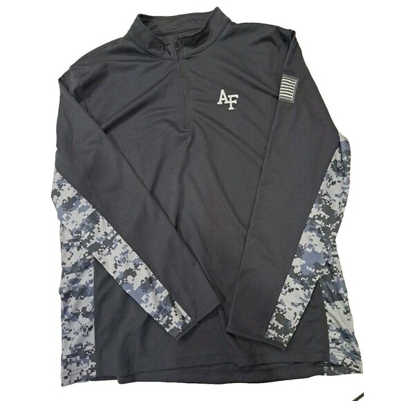 Men's Coliseum Gray OHT Air Force Baylor US Military Flag Jacket XL